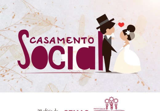 Casamento Social acontece nesta quinta, 11