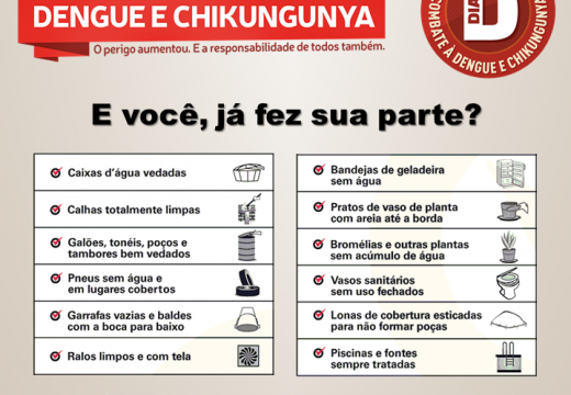 SESAU participa do Dia D contra dengue e chikungunya