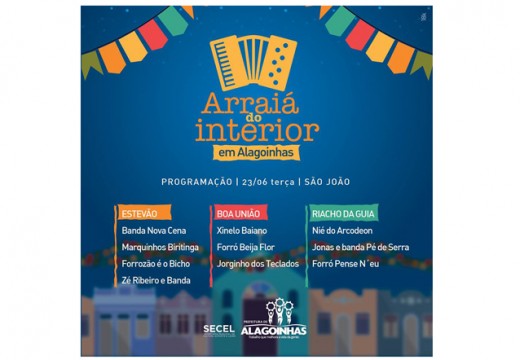 Forró nos distritos começa na terça-feira, 23