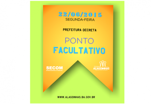 Servidores municipais terão pontos facultativos nos dias 22 e 23