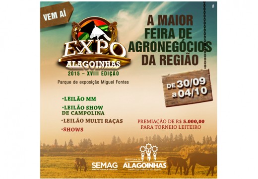 Expo Alagoinhas começa no dia 30 de setembro