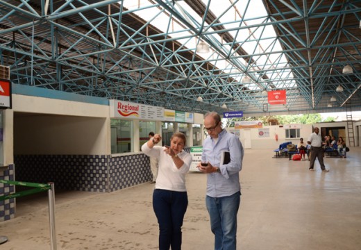 Prefeitura vistoria obras da rodoviária e IF Baiano