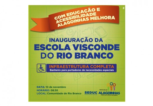 Prefeitura inaugura nova unidade escolar na zona rural