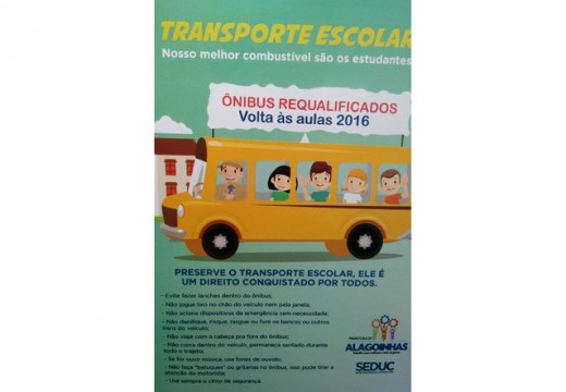 SEDUC lança campanha de preservação do transporte escolar