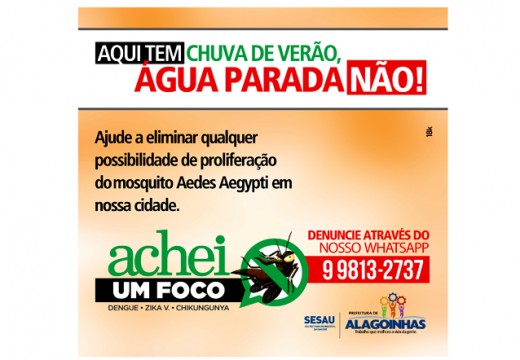 Combate à dengue não para em Alagoinhas