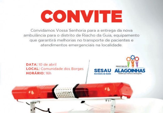 Aquisição de nova ambulância reforçará saúde da zona rural