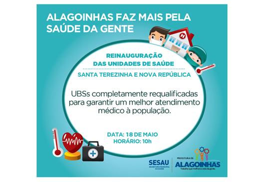 Prefeitura reinaugura Unidade de Saúde em Santa Terezinha