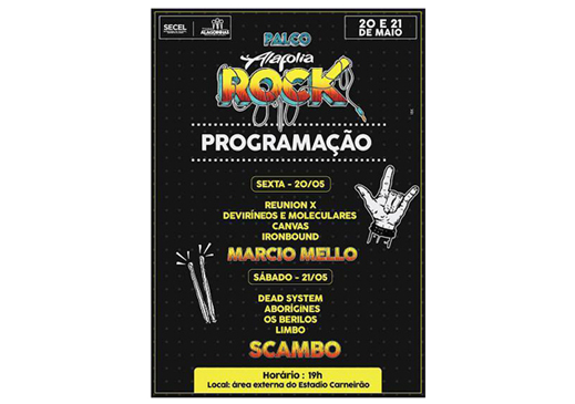 Palco Alafolia Rock recebe artistas locais e convidados