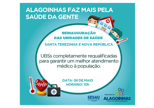 Prefeitura reinaugura Unidade Básica de Saúde