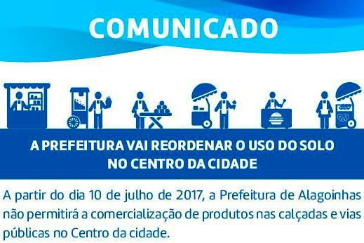 Prefeitura de Alagoinhas irá reordenar ambulantes no Centro da cidade