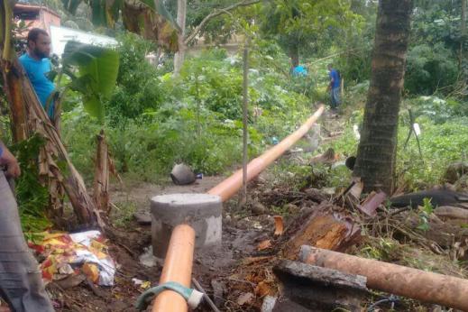 Reparo na tubulação de esgoto da rua Tiradentes é concluído