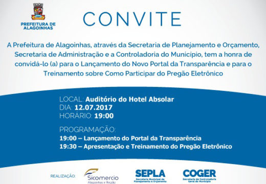 Prefeitura de Alagoinhas lança novo Portal da Transparência