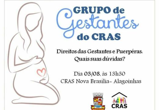 Grupo de Gestantes do CRAS realiza novo encontro em Nova Brasília, nesta quinta (03)
