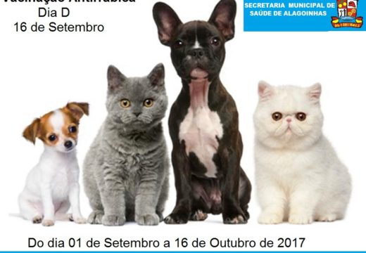 SESAU promove Dia D de vacinação antirrábica no próximo sábado (16)