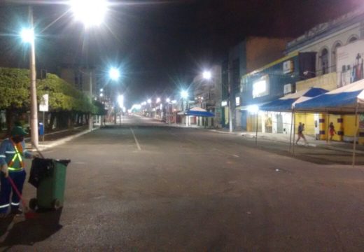 SESEP realiza operação de limpeza no Centro após 7 de Setembro