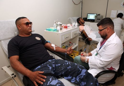 Guarda Municipal promove ação de doação de sangue no Hemoba nesta segunda (4)