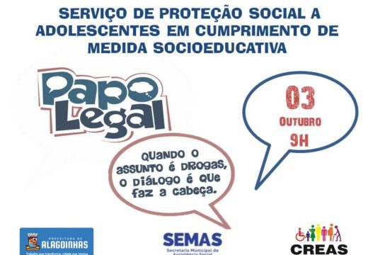 Prefeitura de Alagoinhas promove ‘Papo Legal’ com psicólogo e adolescentes sobre uso de drogas