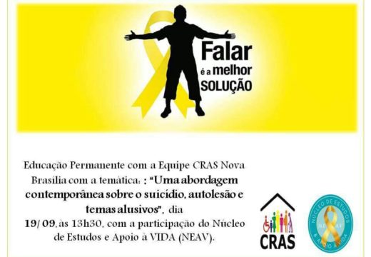 SEMAS promove capacitação sobre suicídio para assistentes sociais do CRAS de Nova Brasília