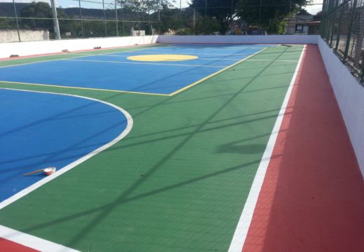 SECET e SESEP finalizam reforma de quadra poliesportiva no Mangalô