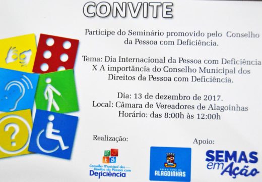 Conselho Municipal de Direitos da Pessoa com Deficiência realiza Seminário na Câmara