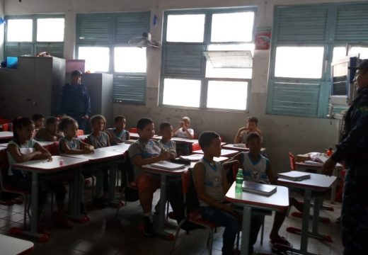 Guarda Civil realiza palestra educativa na Escola Municipal Miguel Santos Fontes