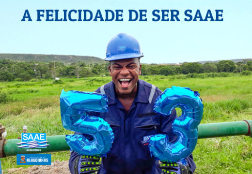 SAAE 53 anos: O sorridente e realizado auxiliar de manutenção