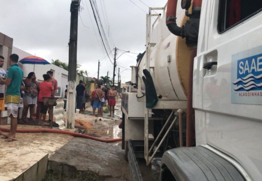 SAAE segue na força-tarefa para amenizar danos causados pela chuva de domingo (21)