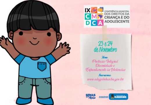 9ª Conferência Municipal dos Direitos da Criança e do Adolescente começa nesta sexta-feira(23)