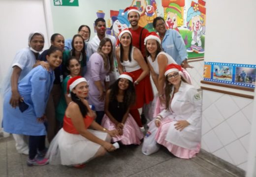 “Vigilância da Alegria” realiza ação natalina no Hospital Dantas Bião