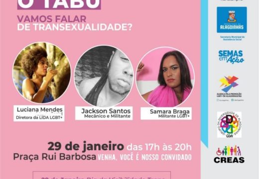 “Quebrando o Tabu”: Prefeitura promove ação especial no Dia da Visibilidade Trans