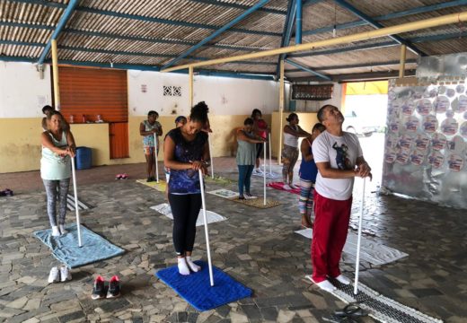 SAAE realiza oficina de alongamento em Novo Horizonte e Alagoinhas IV