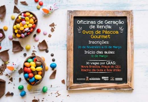 SEMAS promove oficinas de ovos de Páscoa nos quatro Cras