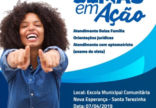 Projeto Semas em Ação leva atendimentos gratuitos ao bairro Santa Terezinha neste domingo (07)