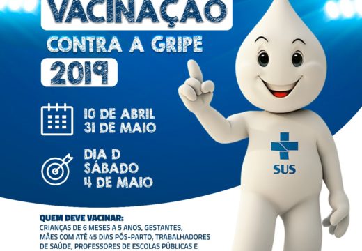 Começa hoje (10) a campanha de vacinação contra a gripe