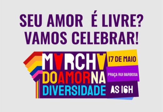 1ª Marcha do Amor na Diversidade acontece nesta sexta-feira (17)
