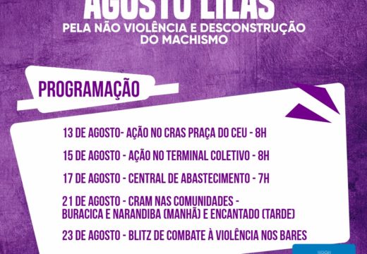 Agosto Lilás: Prefeitura lança campanha que intensifica o debate sobre a prevenção à violência contra a mulher