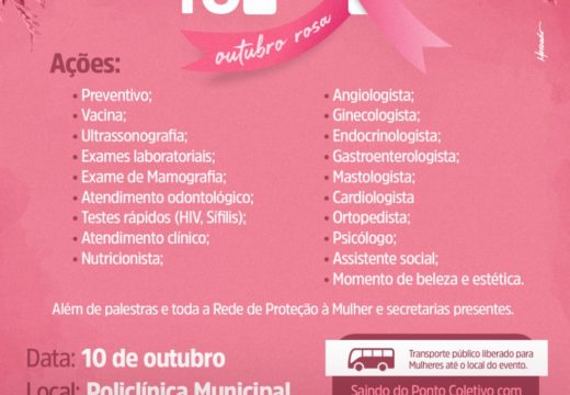 Prefeitura lança programa de cuidado integral à Saúde da Mulher e promove “MOMENTO M” com atendimentos à população nesta quinta-feira (10)