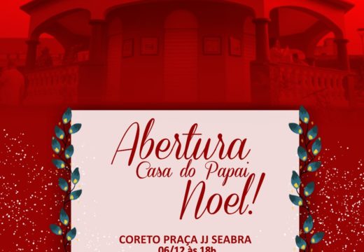 Casa do Papai Noel será inaugurada nesta sexta-feira (6)