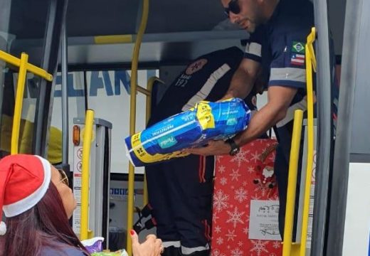 Profissionais do SAMU levam iniciativa solidária a lares de idosos nas festividades de Natal