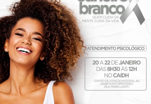 JANEIRO BRANCO: Prefeitura realiza ações voltadas ao cuidado à Saúde Mental