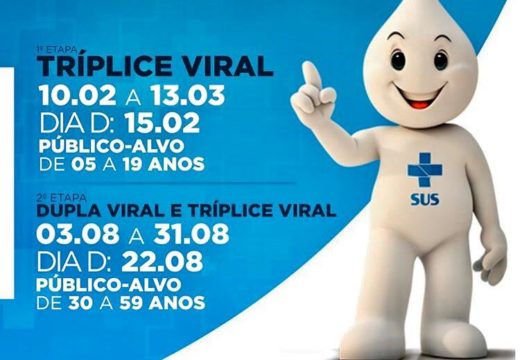 Começa hoje (10) a 1ª etapa da campanha de vacinação contra o Sarampo