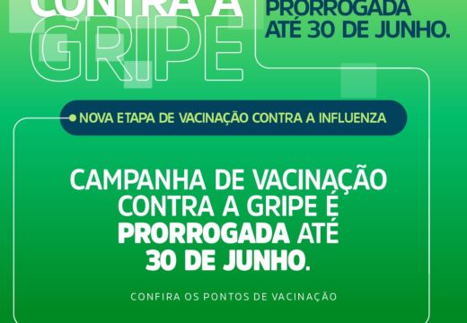 Campanha de vacinação contra a gripe é prorrogada até 30 de junho