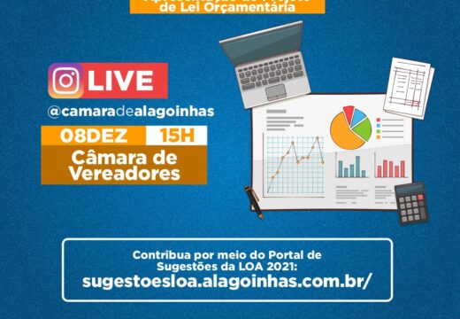 Projeto de Lei Orçamentária para 2021 será apresentado nesta terça-feira (08)
