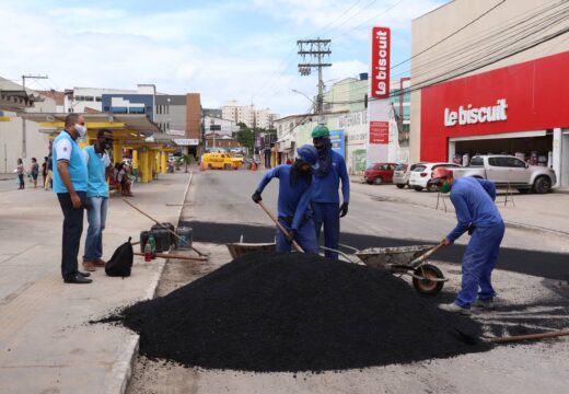 AVANÇAR CIDADES: SAAE REALIZA RECOMPOSIÇÃO ASFÁLTICA DA RUA PADRE VIEIRA