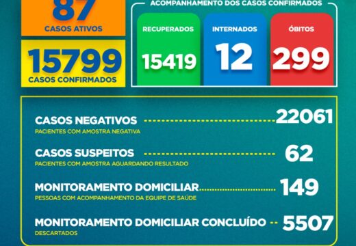 Boletim Covid-19: confira a atualização deste domingo (1)