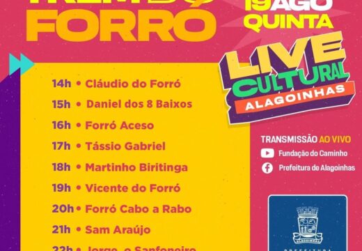 Prefeitura movimenta setor artístico de Alagoinhas com uma série de lives a partir desta quinta (19)