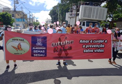Com apoio da Prefeitura de Alagoinhas, Associação de Oncologia Nova Vida promove Caminhada do Outubro Rosa