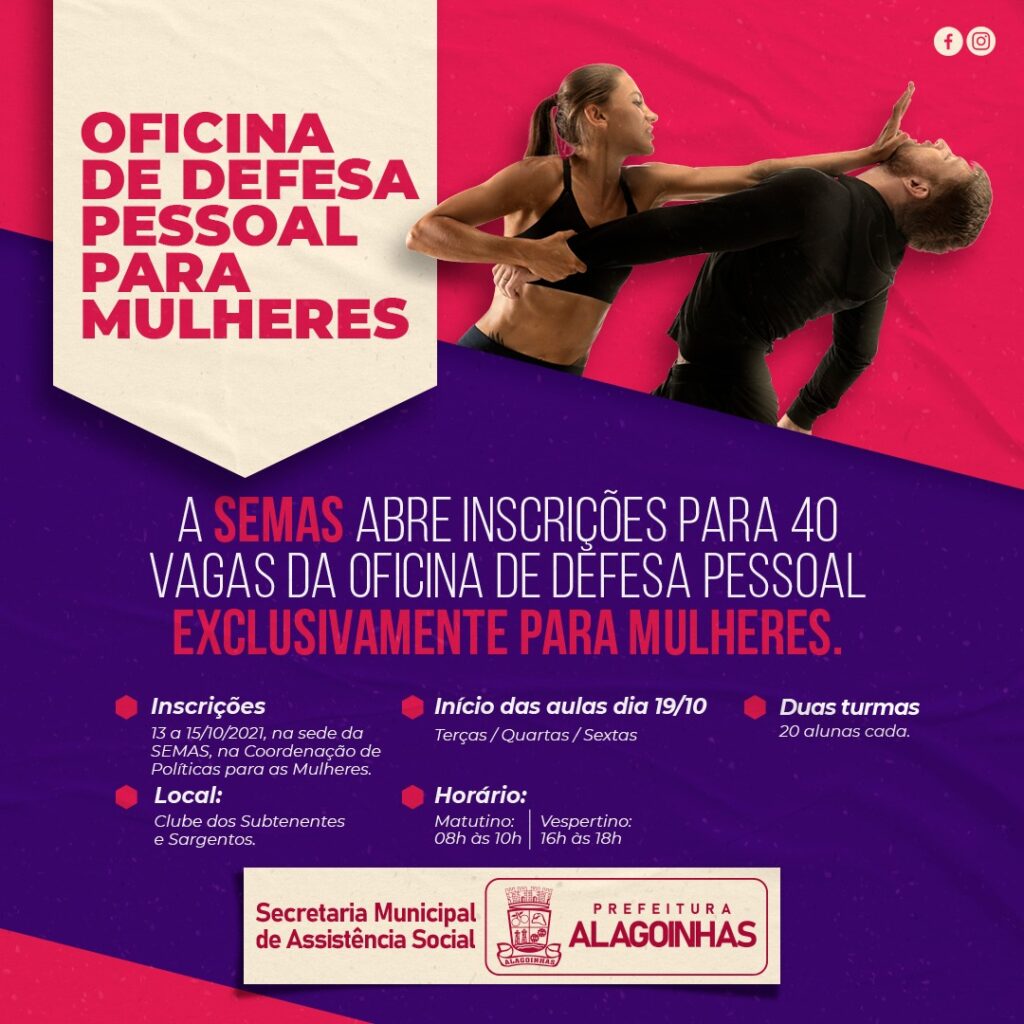 Aulas de Defesa Pessoal para Mulheres está com inscrições abertas – Tamoios  News