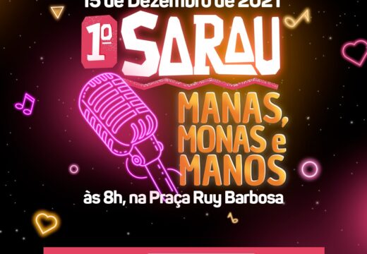 1° Sarau Manas, Monas e Manos reflete a diversidade e o papel do indivíduo na sociedade; universitários receberão certificado
