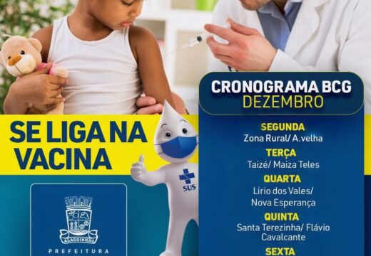 SESAU inicia aplicação da vacina BCG em recém-nascidos